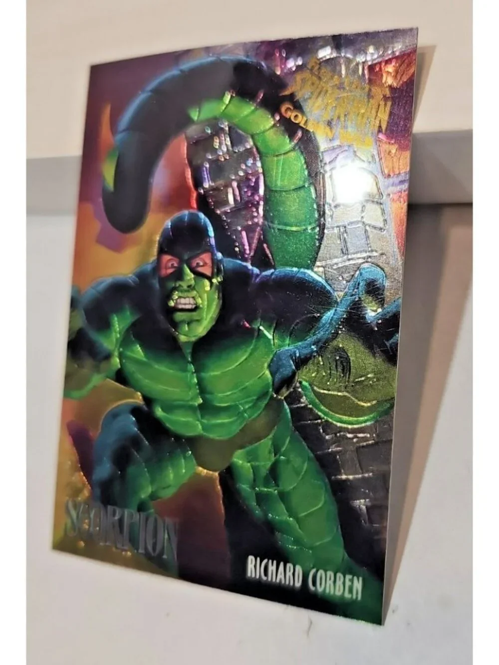 95 Fleer Ultra Spider Man - Golden Web Card Lot 4 Venom  Scorpion Carnage Lizard
